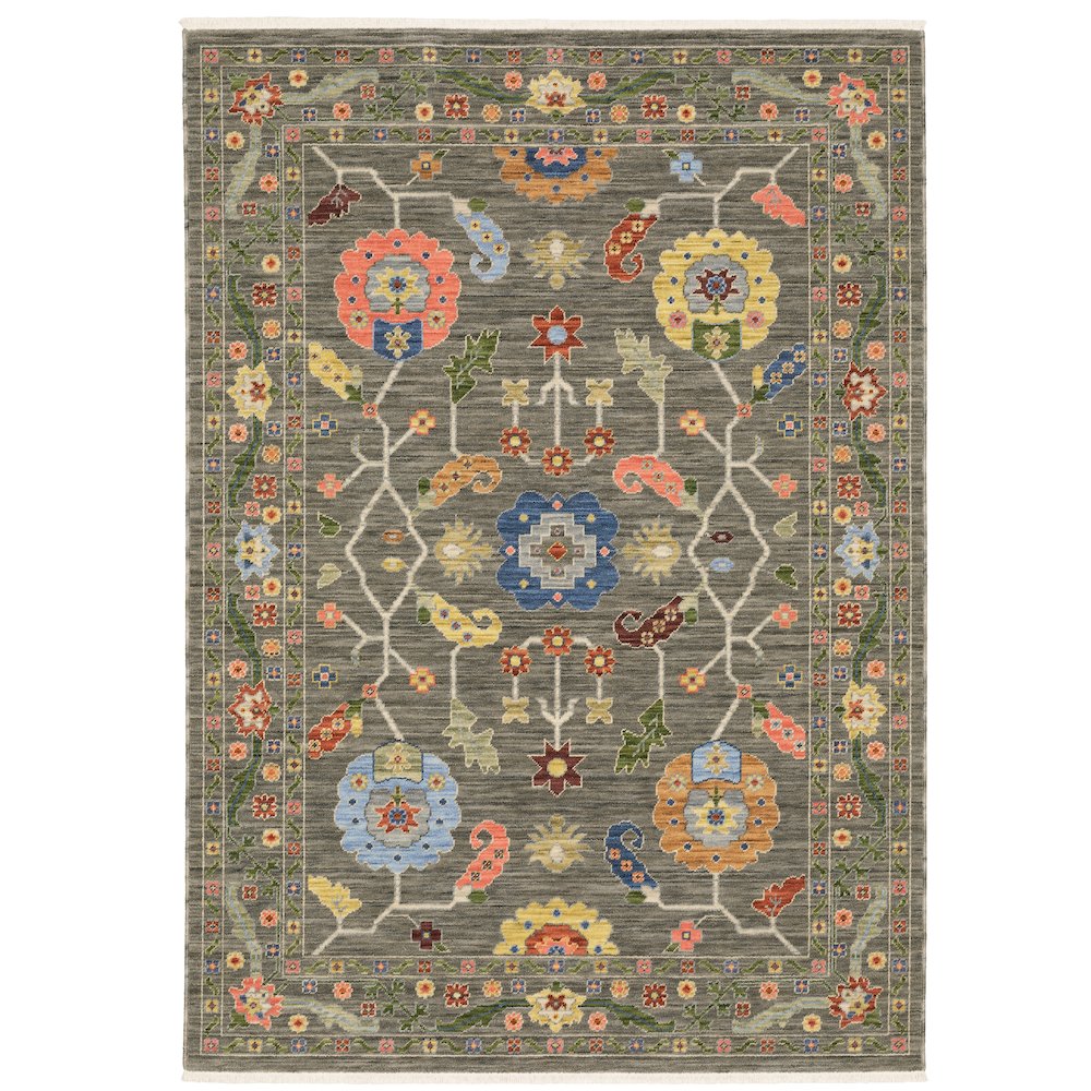 LUCCA Grey 7'10 X 10'10 Area Rug. Picture 1