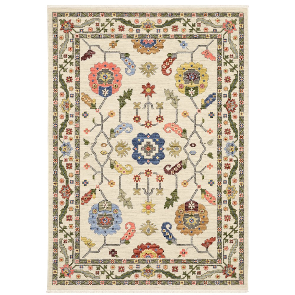 LUCCA Ivory 7'10 X 10'10 Area Rug. Picture 1