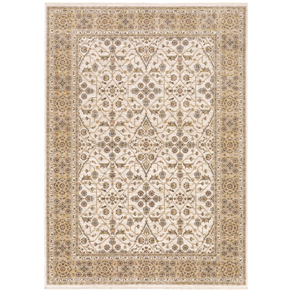 MAHARAJA Ivory 7'10 X 10'10 Area Rug. Picture 1