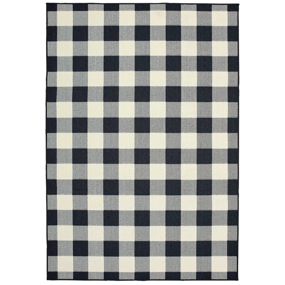 MARINA Black 5' 3 X  7' 6 Area Rug. Picture 1