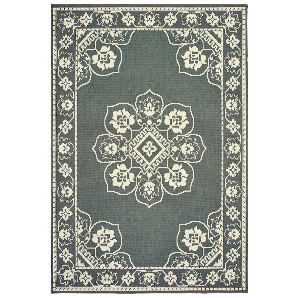 MARINA Grey 6' 7 X  9' 6 Area Rug. Picture 1