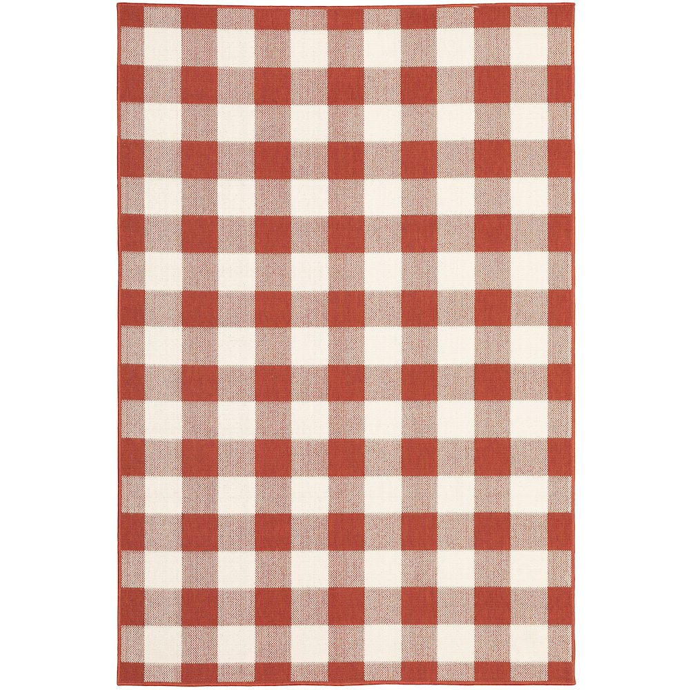 MERIDIAN Red 7'10 X 10'10 Area Rug. Picture 1