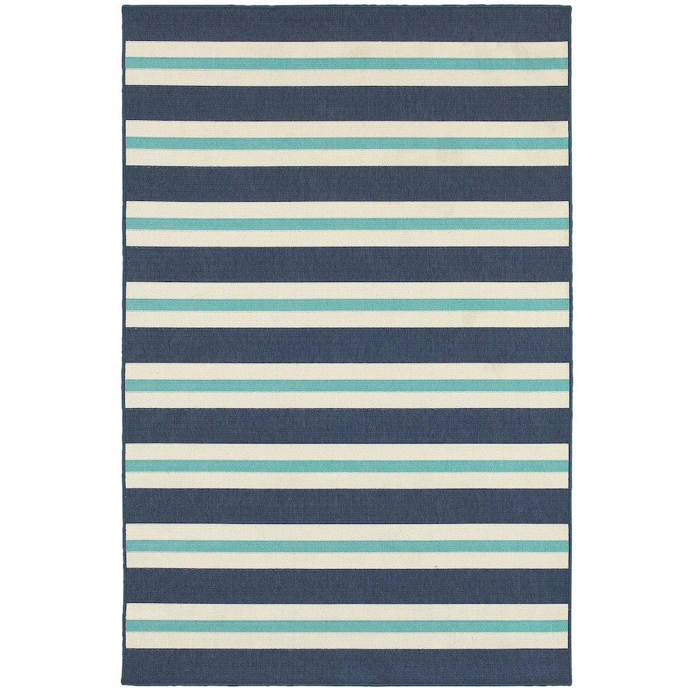 MERIDIAN Blue 7'10 X 10'10 Area Rug. Picture 1