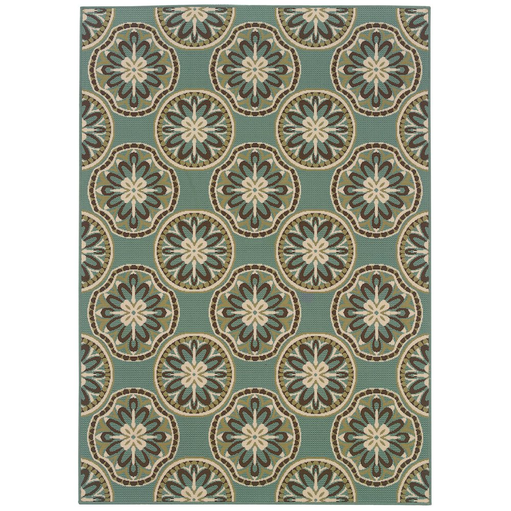 MONTEGO Blue 7'10 X 10'10 Area Rug. Picture 1