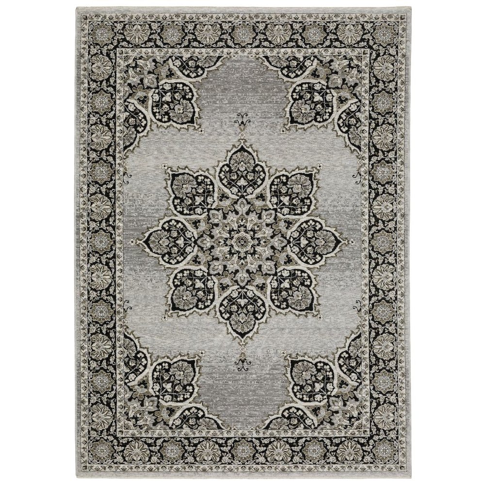 CHAMBERLAIN CH11L9'10" X 12'10" Grey color rug. Picture 1