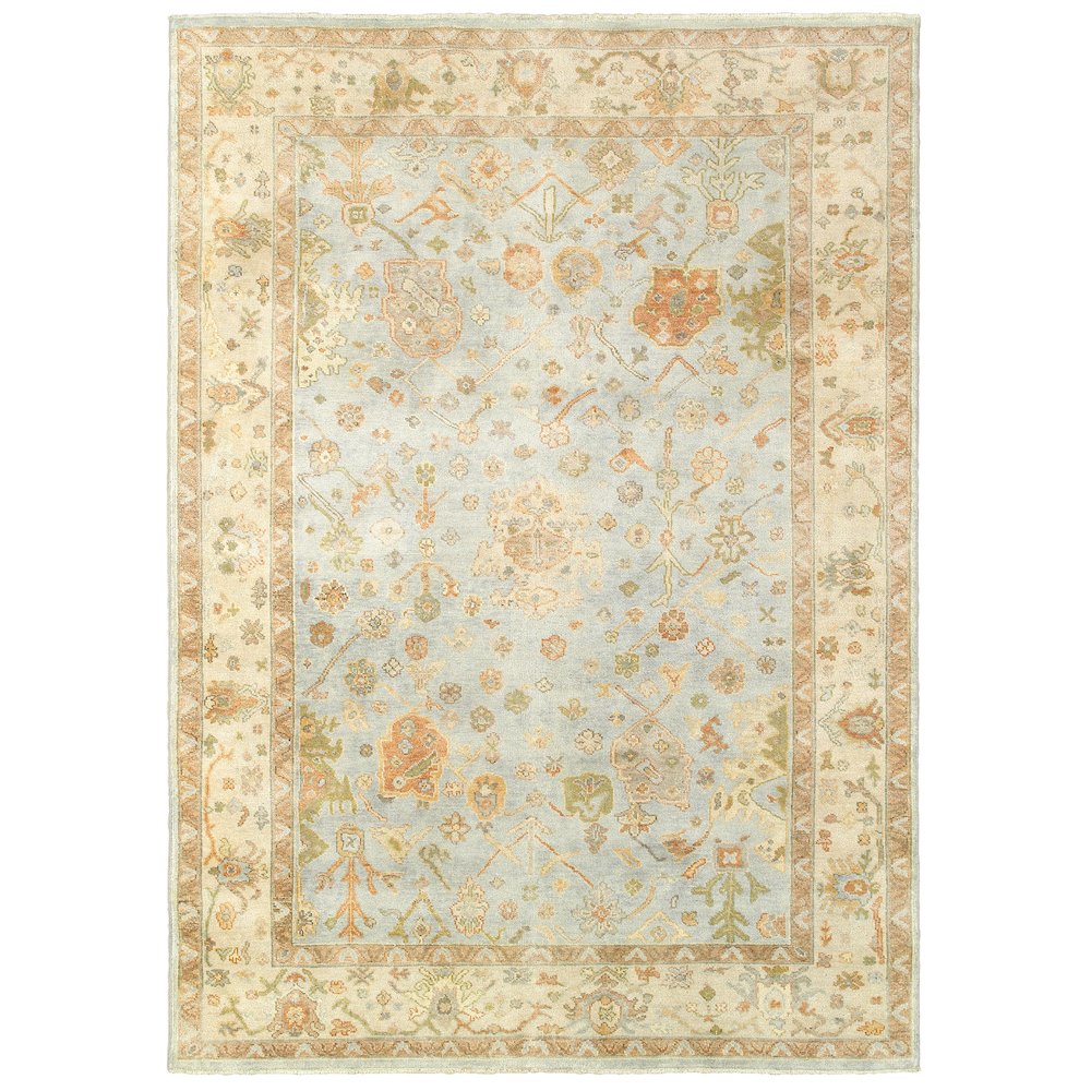 PALACE Blue 10' X 14' Area Rug. Picture 1