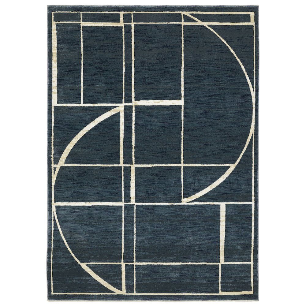 REED Blue 7'10 X 10'10 Area Rug. Picture 1