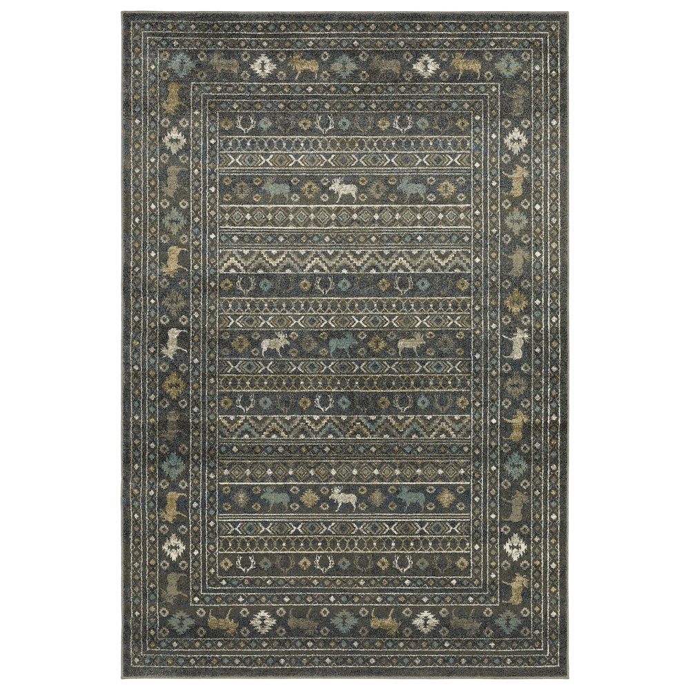 VENICE Blue 9'10 X 12'10 Area Rug. Picture 1