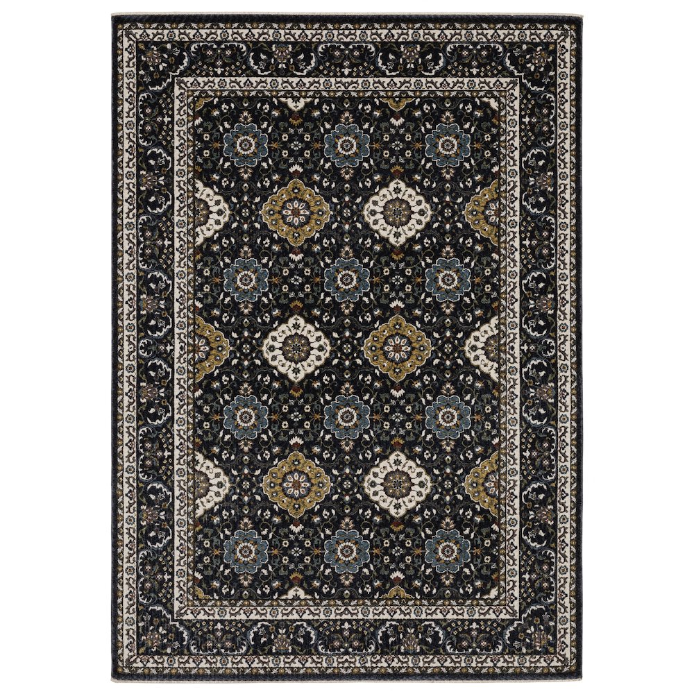 VIVIAN VI04C7'10" X 10'10" Navy color rug. Picture 1