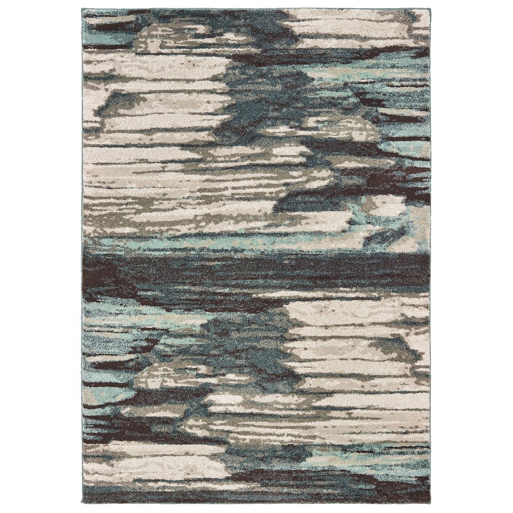 CARSON Blue 9'10 X 12'10 Area Rug. Picture 1