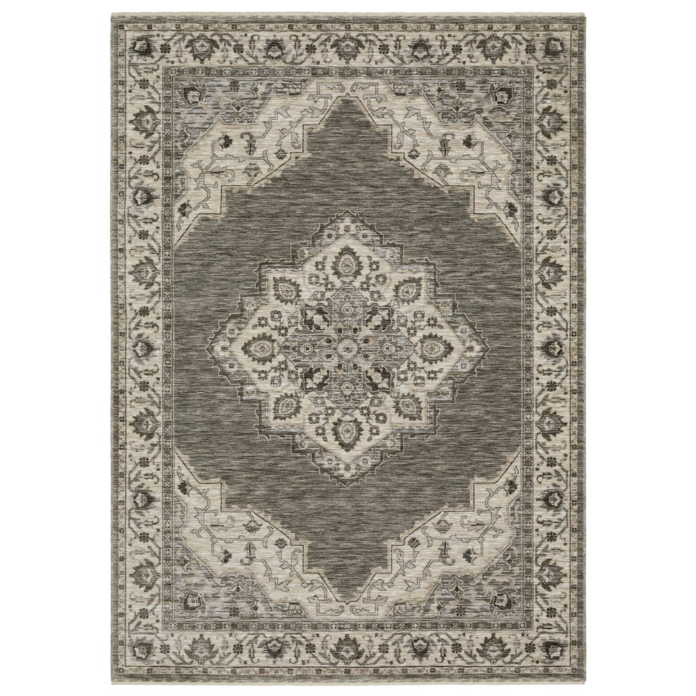 CHAMBERLAIN CH05A9'10" X 12'10" Grey color rug. Picture 1