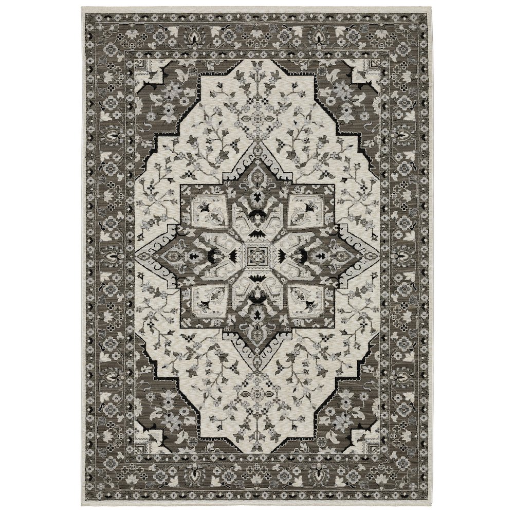 CHAMBERLAIN CH09A9'10" X 12'10" Ivory color rug. Picture 1