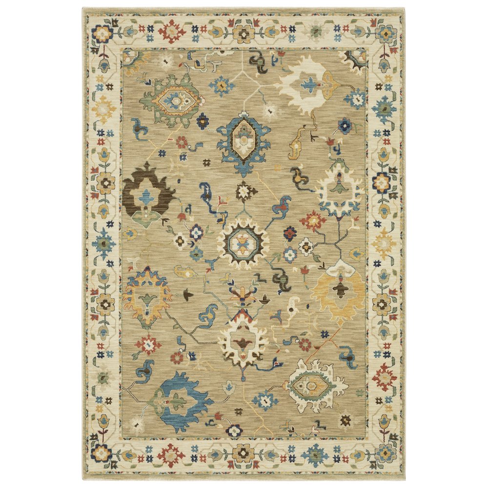 FRANCESCA Beige 7'10 X 10'10 Area Rug. Picture 1