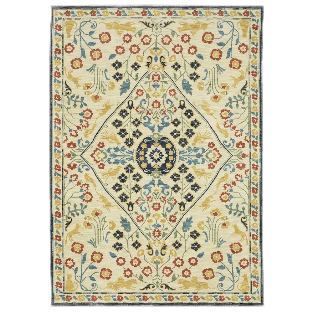 FRANCESCA Ivory 9'10 X 12'10 Area Rug. Picture 1
