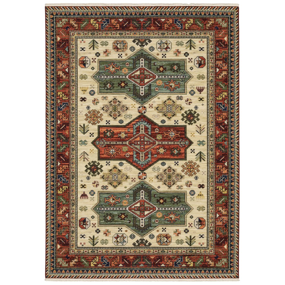 LILIHAN Red 9'10 X 12'10 Area Rug. Picture 1