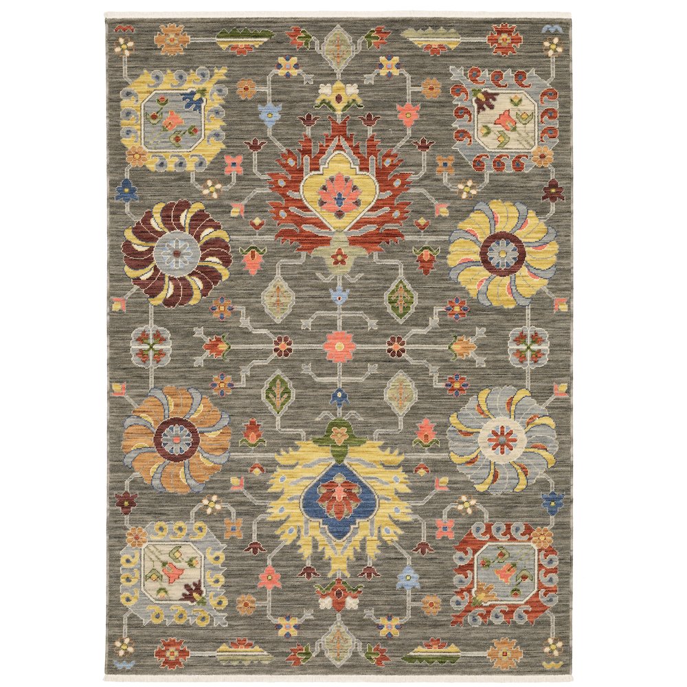 LUCCA Grey 9'10 X 12'10 Area Rug. Picture 1