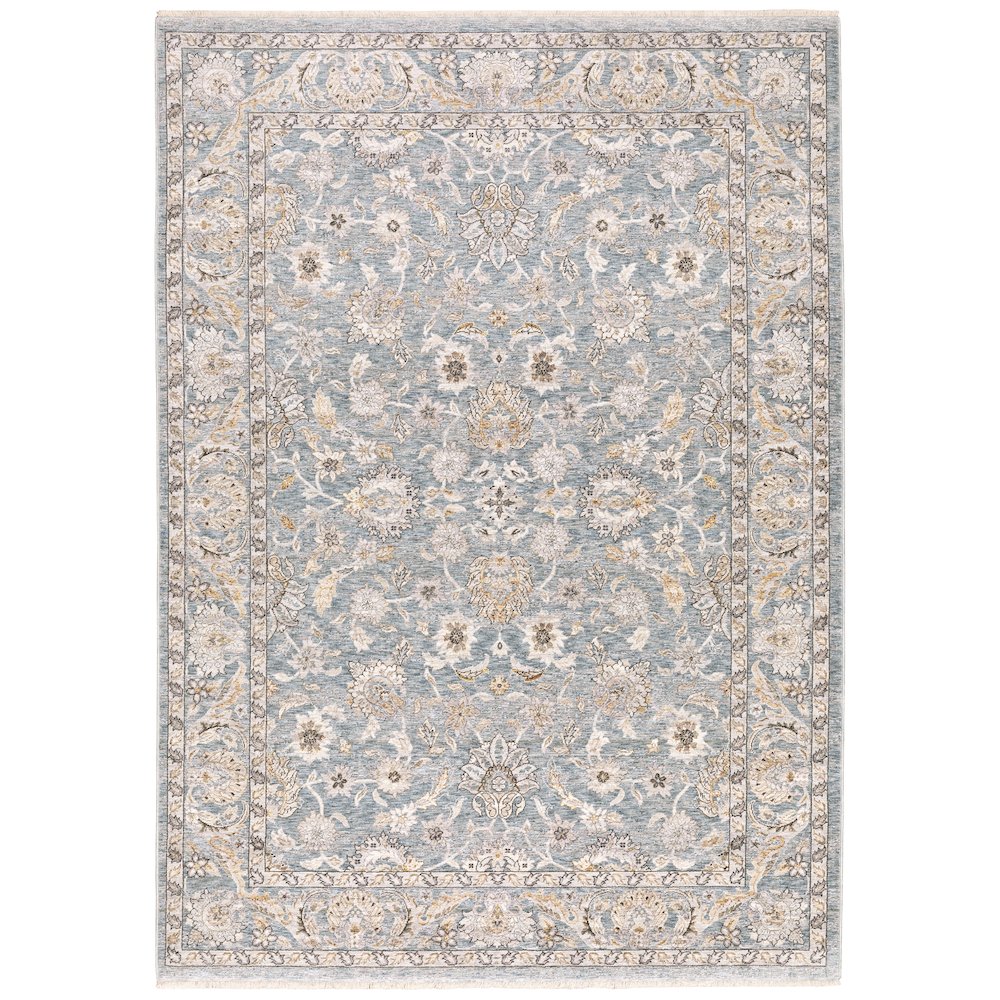 MAHARAJA Blue 9'10 X 12'10 Area Rug. Picture 1