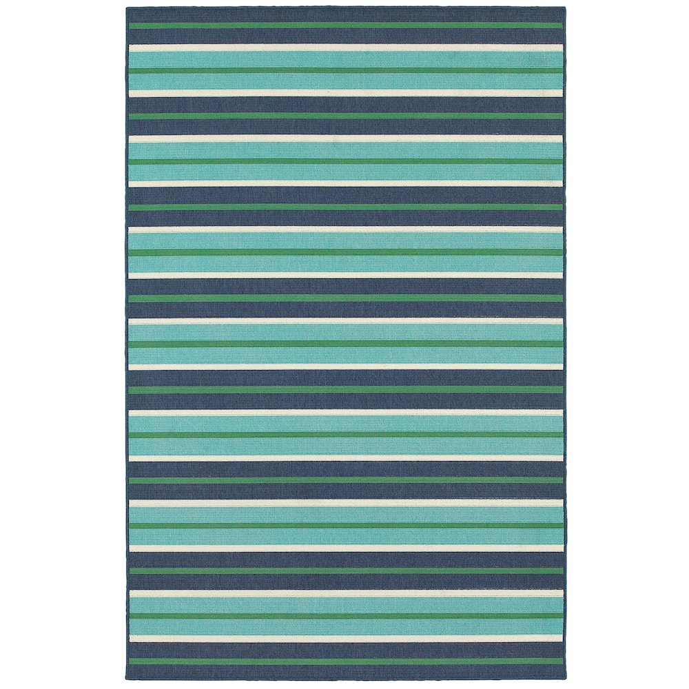 MERIDIAN Blue 8' 6 X 13' Area Rug. Picture 1