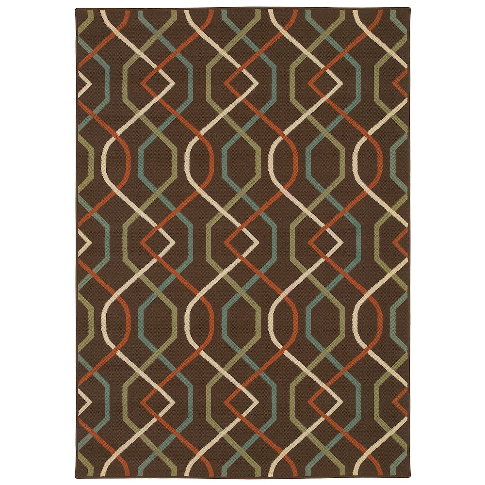 MONTEGO Brown 7'10 X 10'10 Area Rug. Picture 1