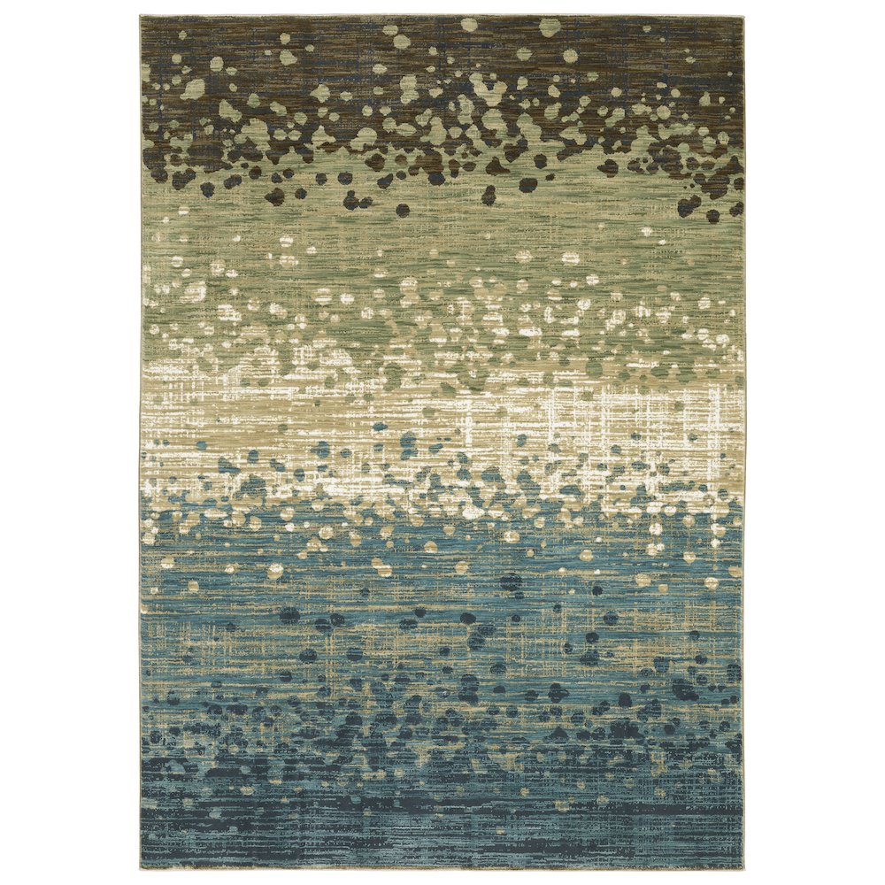 REED Blue 9'10 X 12'10 Area Rug. Picture 1