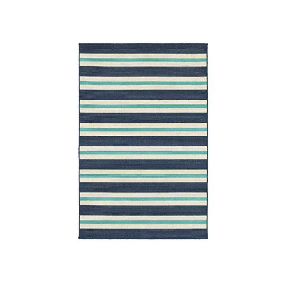 MERIDIAN Blue 2' 3 X  7' 6 Area Rug. Picture 1