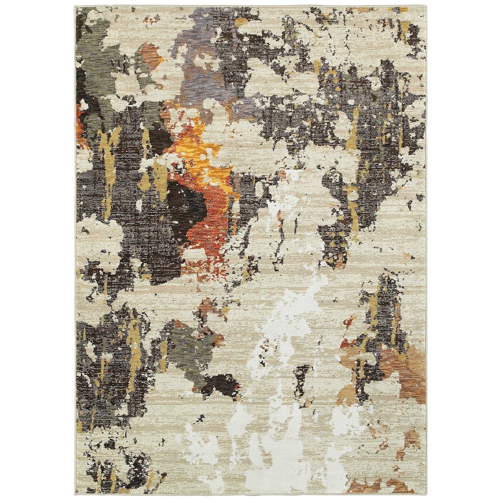 EVOLUTION Beige 10' X 13' 2 Area Rug. Picture 1