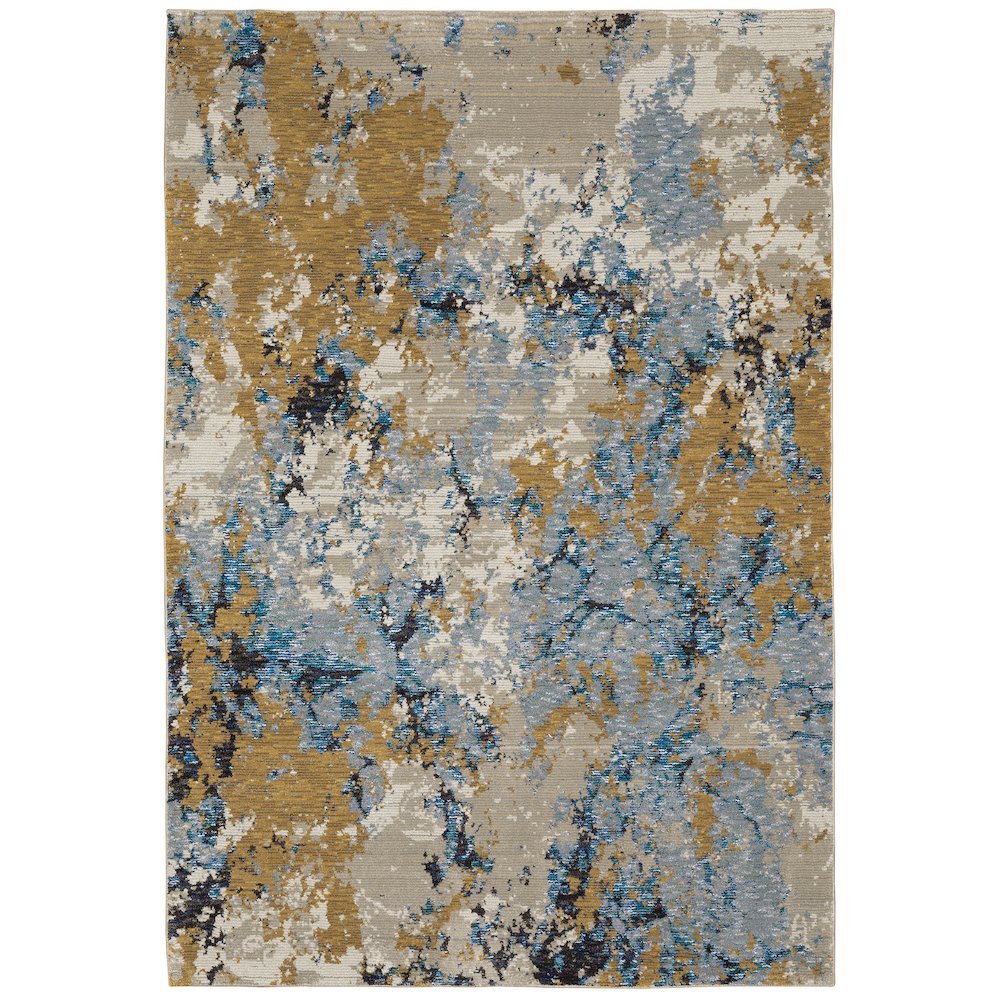 EVOLUTION Blue 10' X 13' 2 Area Rug. Picture 1