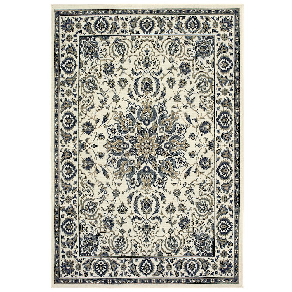 MARINA Ivory 8' 6 X 13' Area Rug. Picture 1