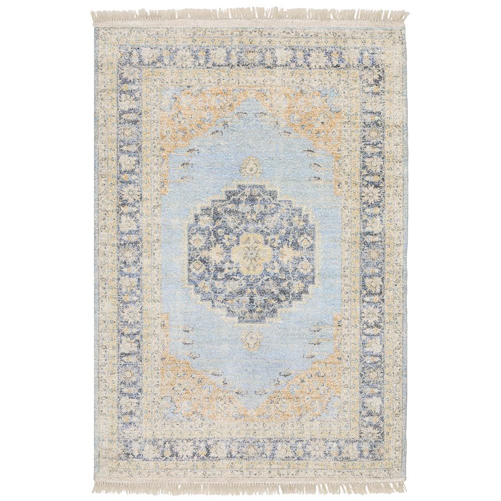 MALABAR Blue 2' 6 X  8' Area Rug. Picture 1