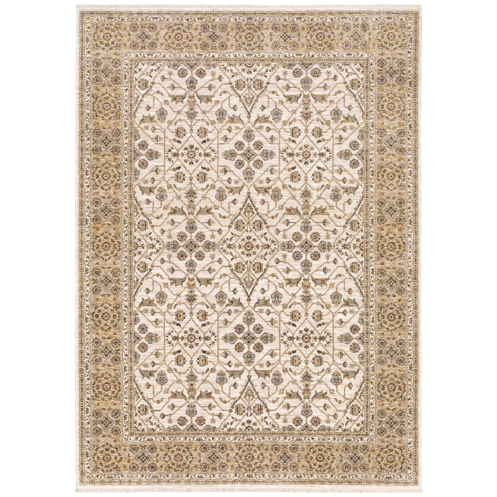 MAHARAJA Ivory 2' 3 X  7' 6 Area Rug. Picture 1