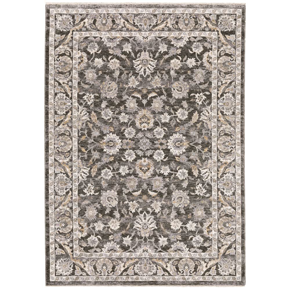 MAHARAJA Charcoal 2' 3 X  7' 6 Area Rug. Picture 1
