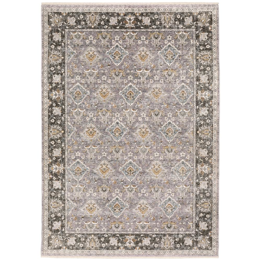 MAHARAJA Grey 2' 3 X  7' 6 Area Rug. Picture 1