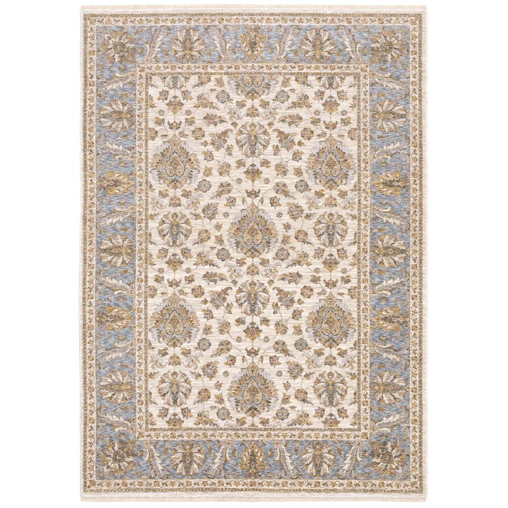 MAHARAJA Ivory 2' 3 X  7' 6 Area Rug. Picture 1