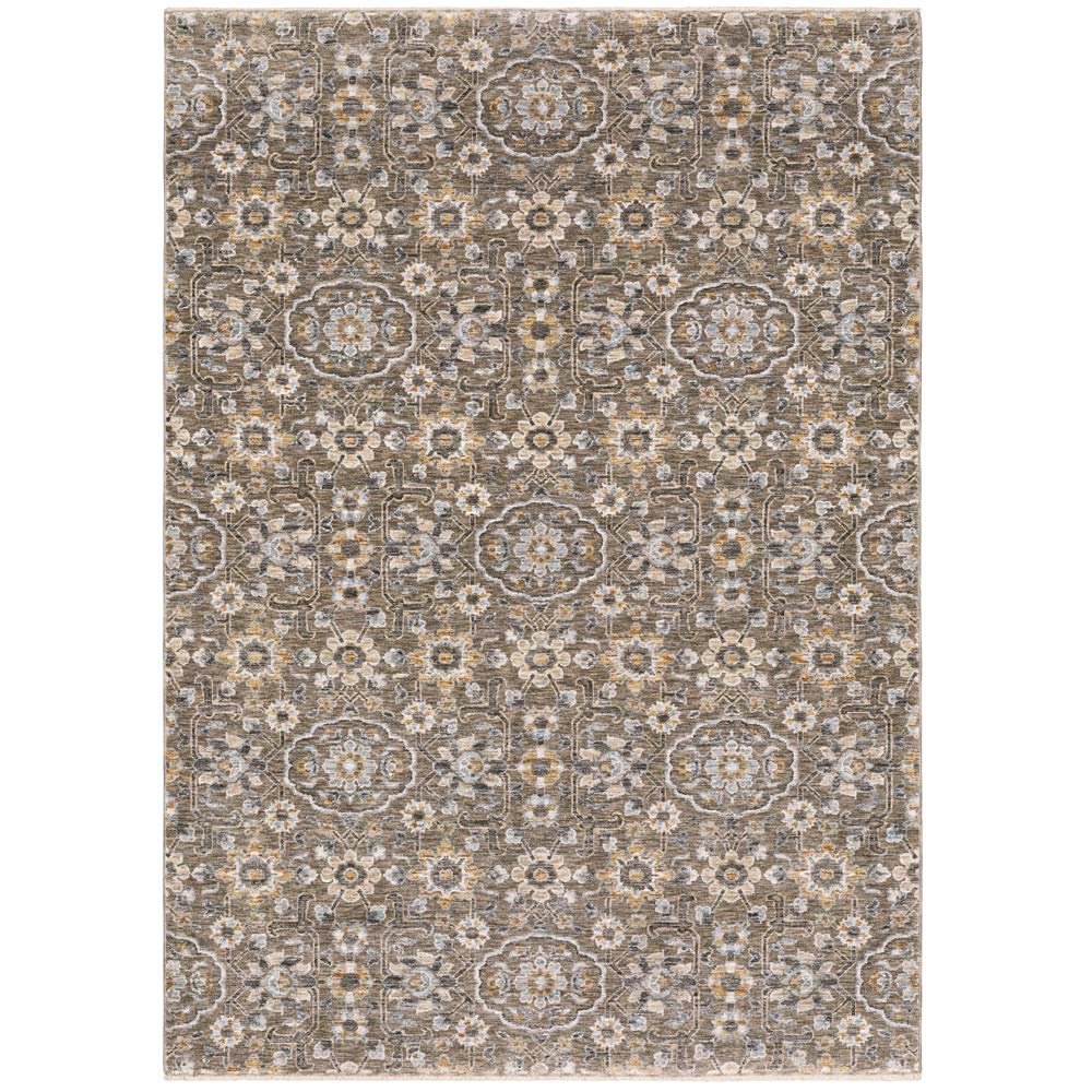 MAHARAJA Grey 2' 3 X  7' 6 Area Rug. Picture 1