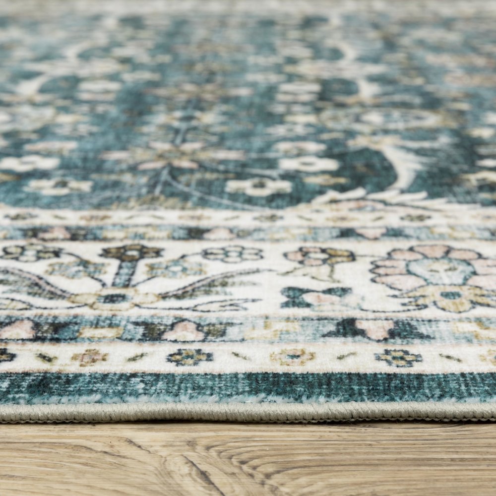 SUMTER Teal 2' X  8' Area Rug. Picture 4