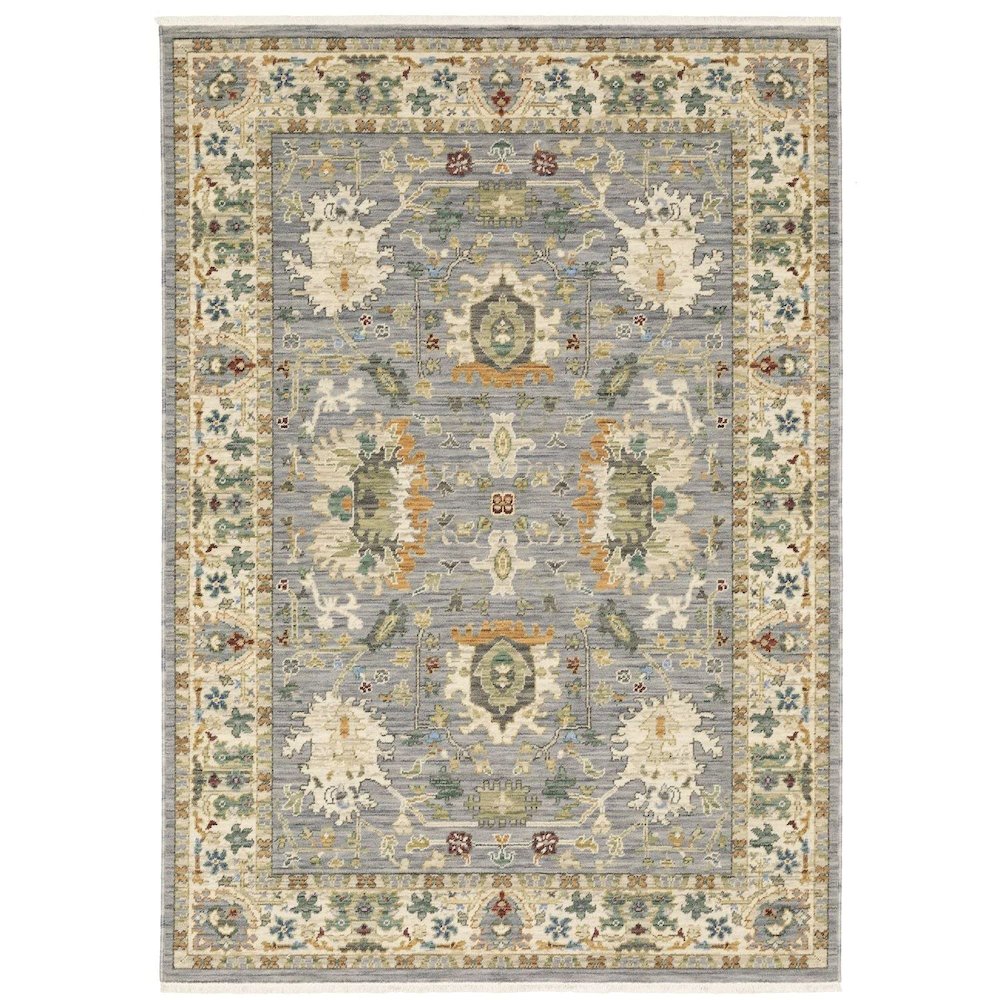 LUCCA Blue 2' 6 X 12' Area Rug. Picture 1
