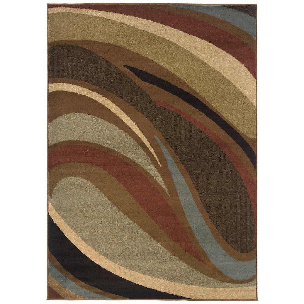 HUDSON Brown 3'10 X  5' 5 Area Rug. Picture 1