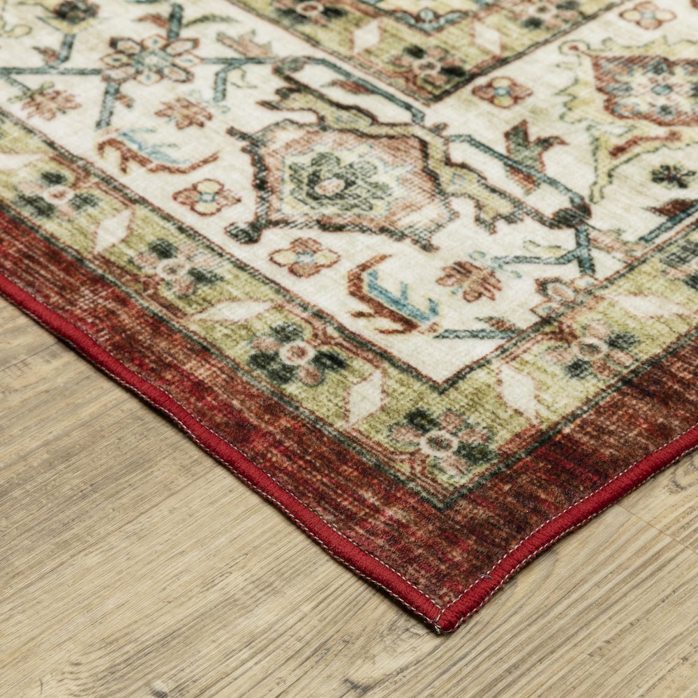 SUMTER Red 2' X  8' Area Rug. Picture 3