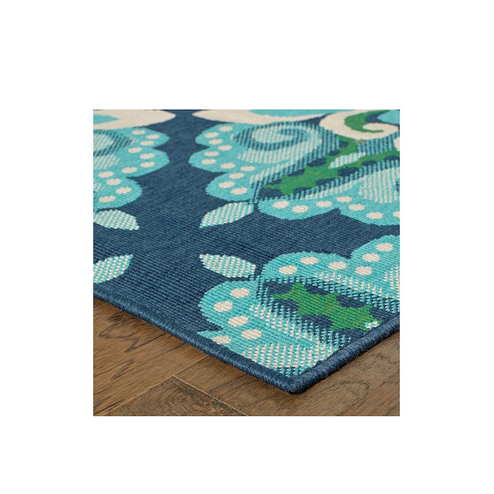 MERIDIAN Blue 2' 3 X  7' 6 Area Rug. Picture 2