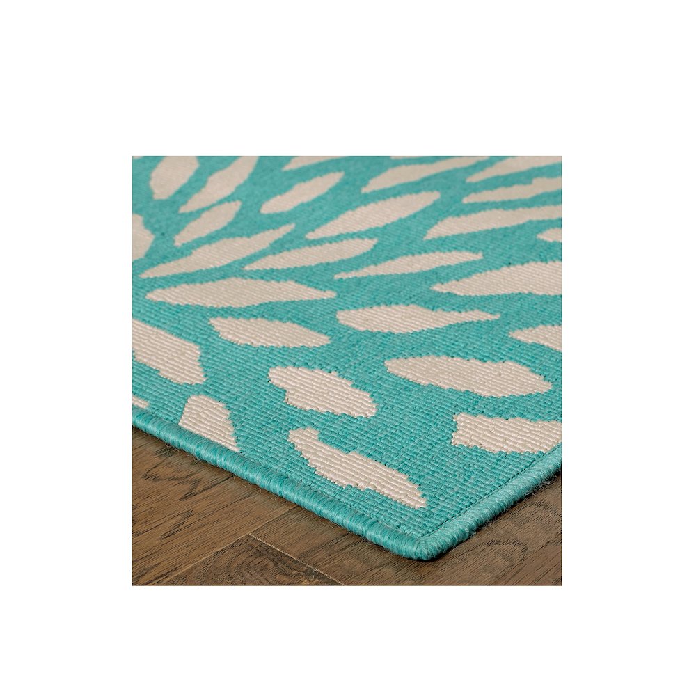 MERIDIAN Blue 7'10 Area Rug. Picture 2