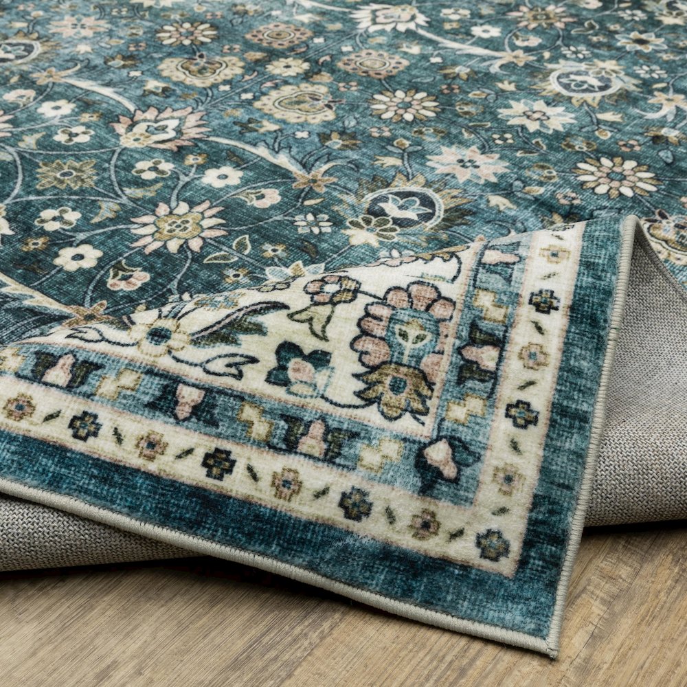 SUMTER Teal 2' X  8' Area Rug. Picture 9