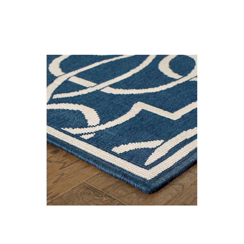 MERIDIAN Navy 7'10 Area Rug. Picture 2