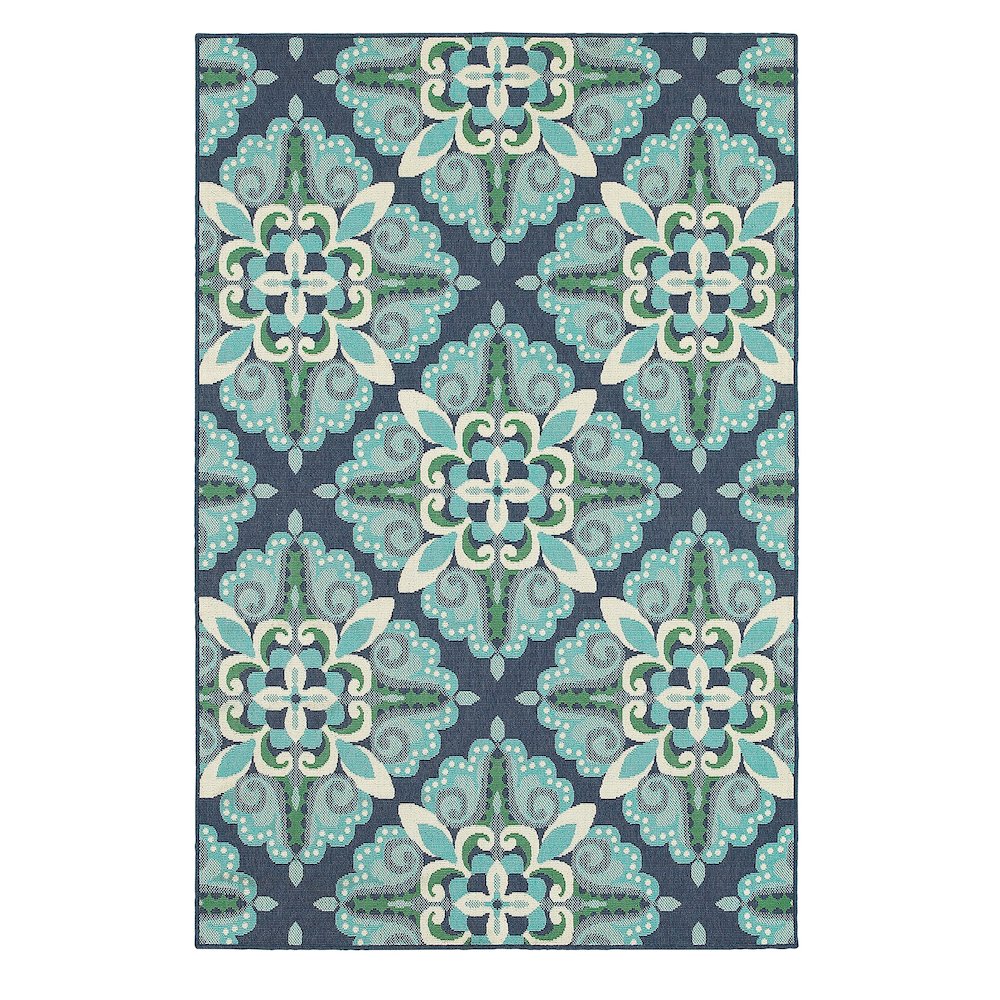 MERIDIAN Blue 2' 3 X  7' 6 Area Rug. Picture 1