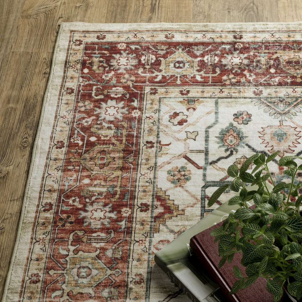 SUMTER Ivory 2' X  8' Area Rug. Picture 3