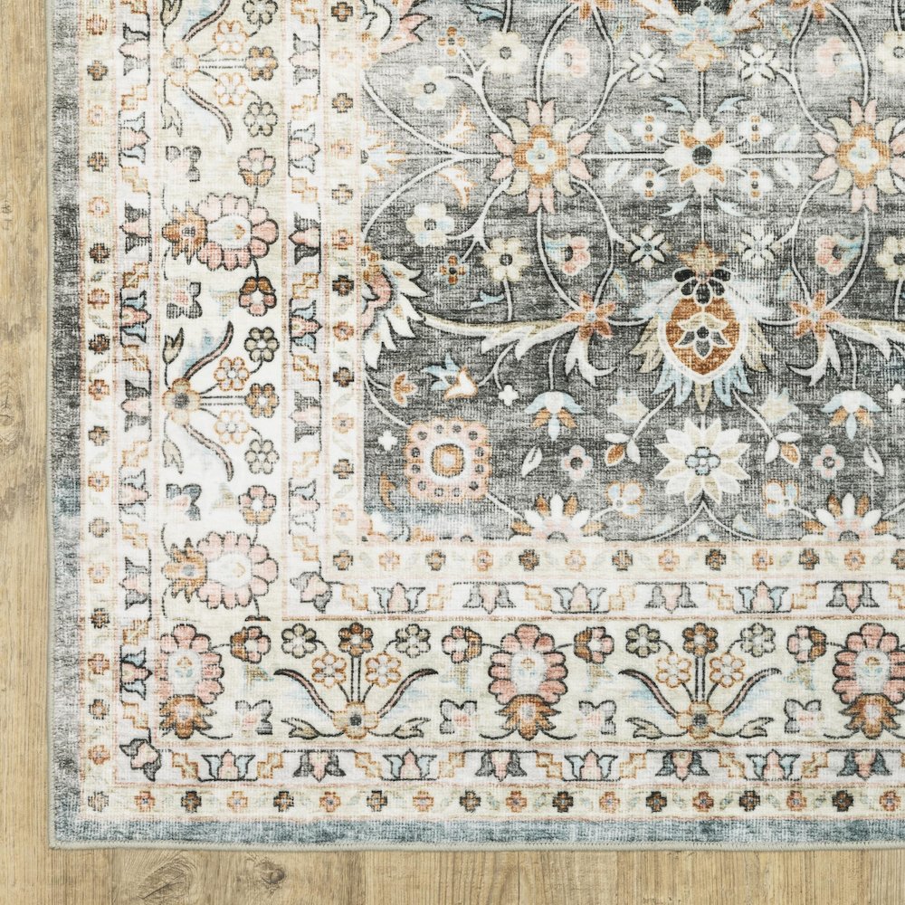 SUMTER Grey 2' X  8' Area Rug. Picture 7