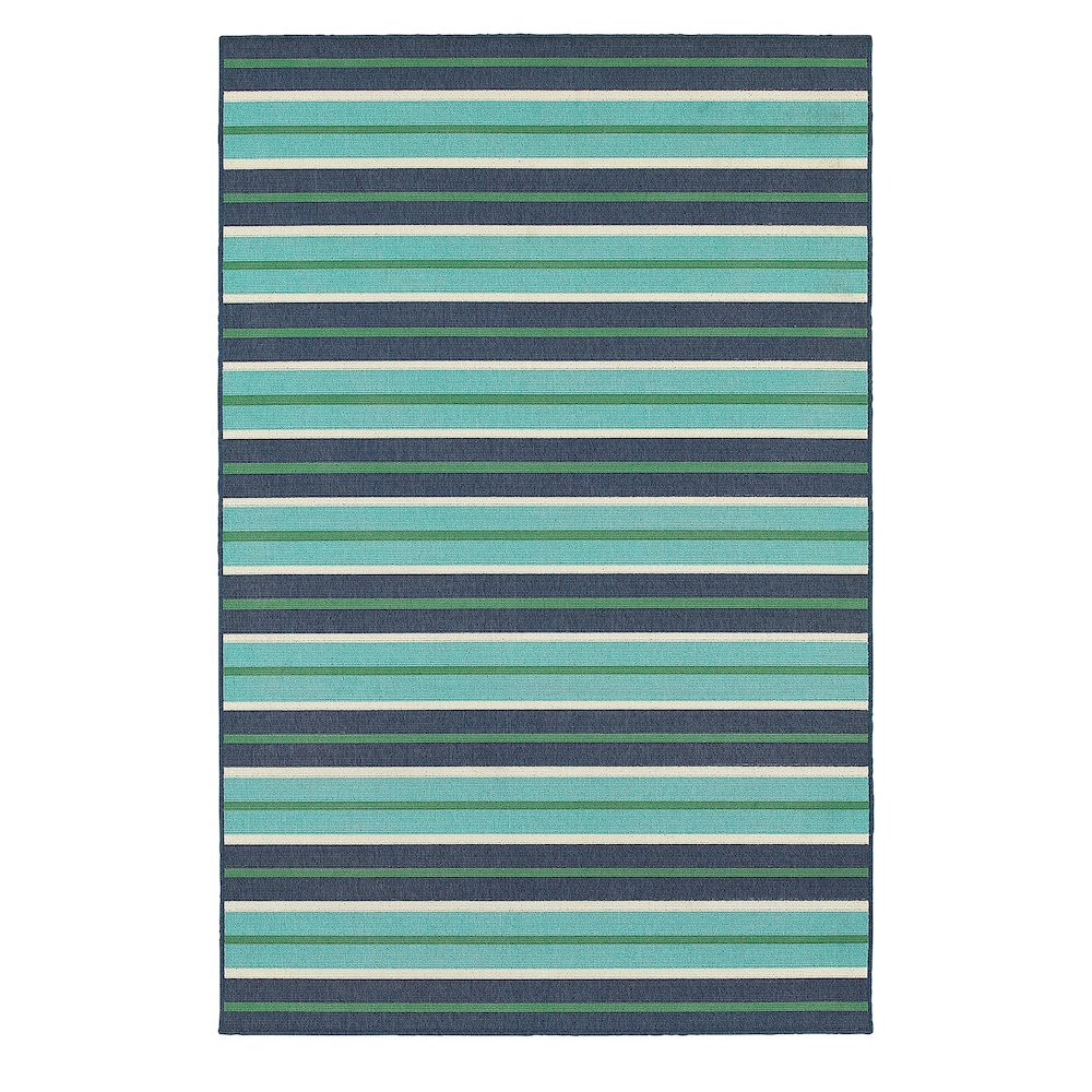 MERIDIAN Blue 7'10 Area Rug. Picture 1