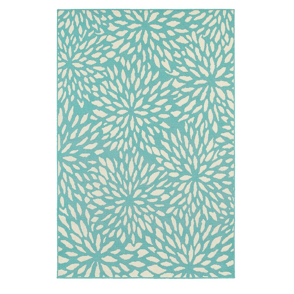 MERIDIAN Blue 7'10 Area Rug. Picture 1