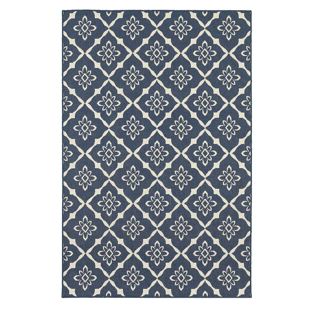 MERIDIAN Navy 7'10 Area Rug. Picture 1