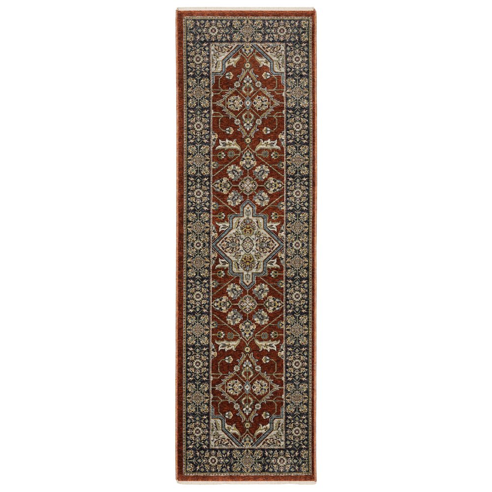 ABERDEEN Red 2' 3 X  7' 6 Area Rug. Picture 1