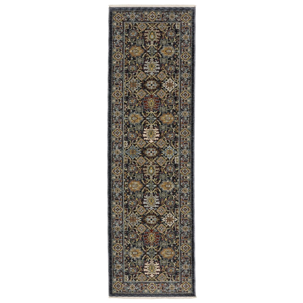 ABERDEEN Blue 2' 3 X  7' 6 Area Rug. Picture 1